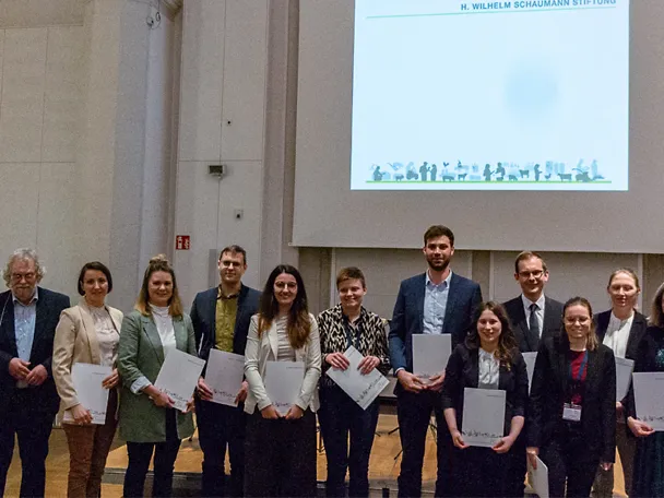 Gruppenbild Verleihung beste Dissertationen 2023 2024