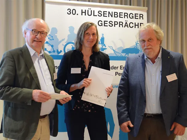 Verleihung Förderpreis 2024/2025 der H. Wilhelm Schaumann Stiftung (Prof. Breves, Prof. Czycholl, Prof Krieter)